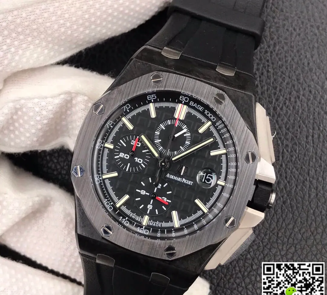 Audemars Piguet Royal Oak Offshore 26405CE.OO.A002CA.01 JF Factory 1:1 Best Edition Replica Watch V2 Black Strap